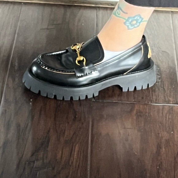 Gucci style leather College Loafer - Picture 7 of 7